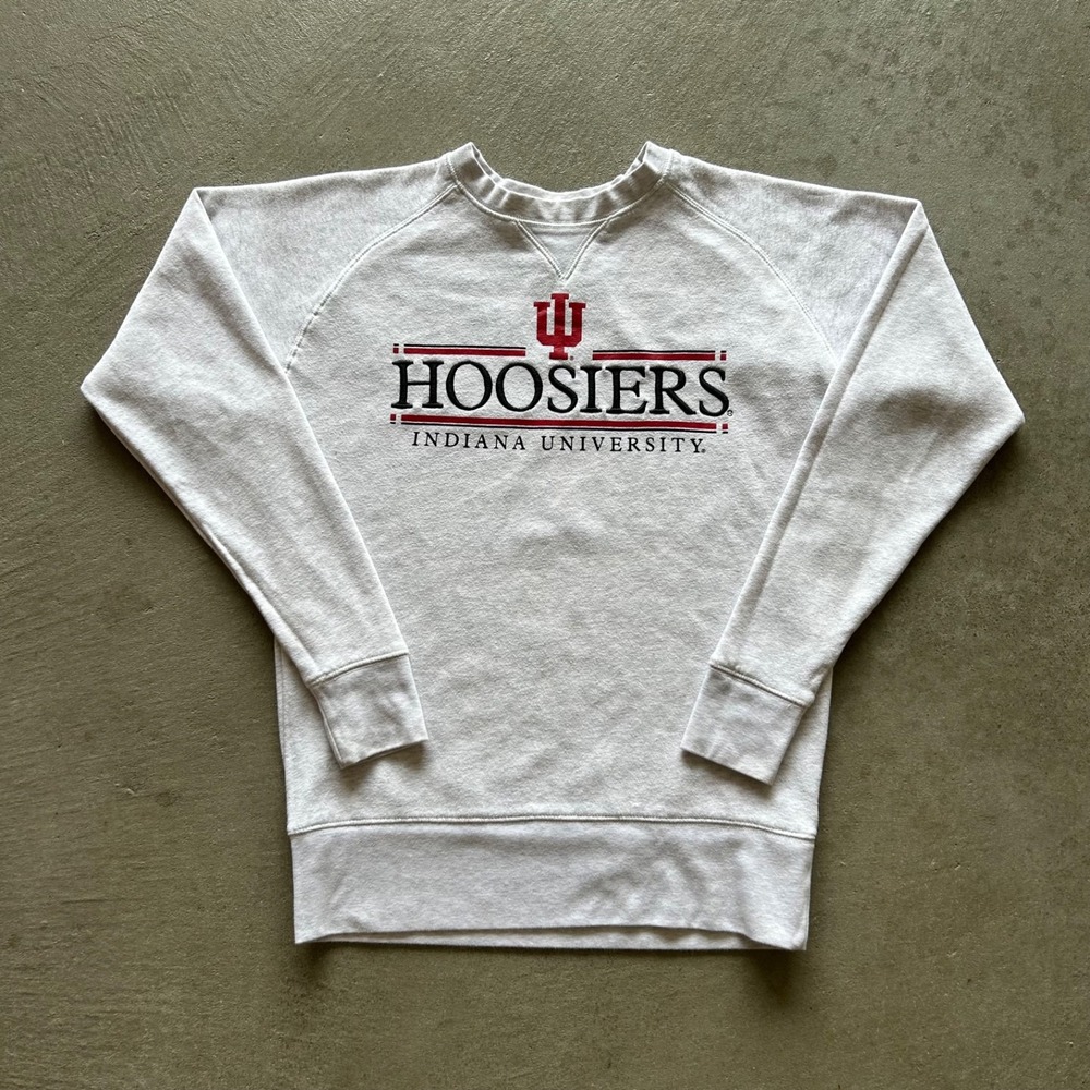 Champion Indiana Hoosiers Sweatshirt Size Small Gray University Crewneck College